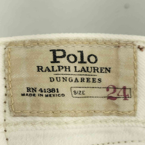 ポロラルフローレン POLO RALPH LAUREN リメイクデザイン刺繍ショートデニムパンツ レディース US:24