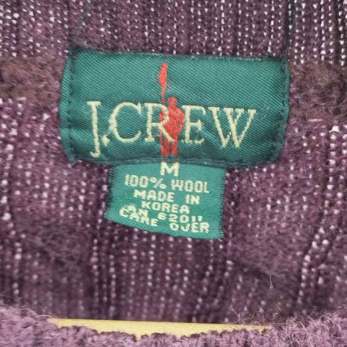 ジェイクルー J.CREW 巨人タグ ケーブル編みニットセーター メンズ M