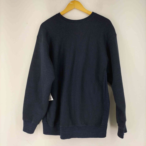 ブラームス BLURHMS 22AW c/ac sweat p/o crew-neck -fade navy- メンズ JPN:3