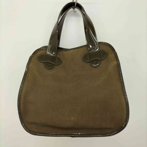 ティラマーチ TILA MARCH PARIS エナメルキャンバスハンドバッグ レディース