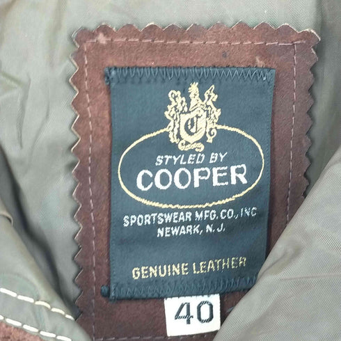 クーパー cooper ウエスタン スウェードジャケット メンズ 40
