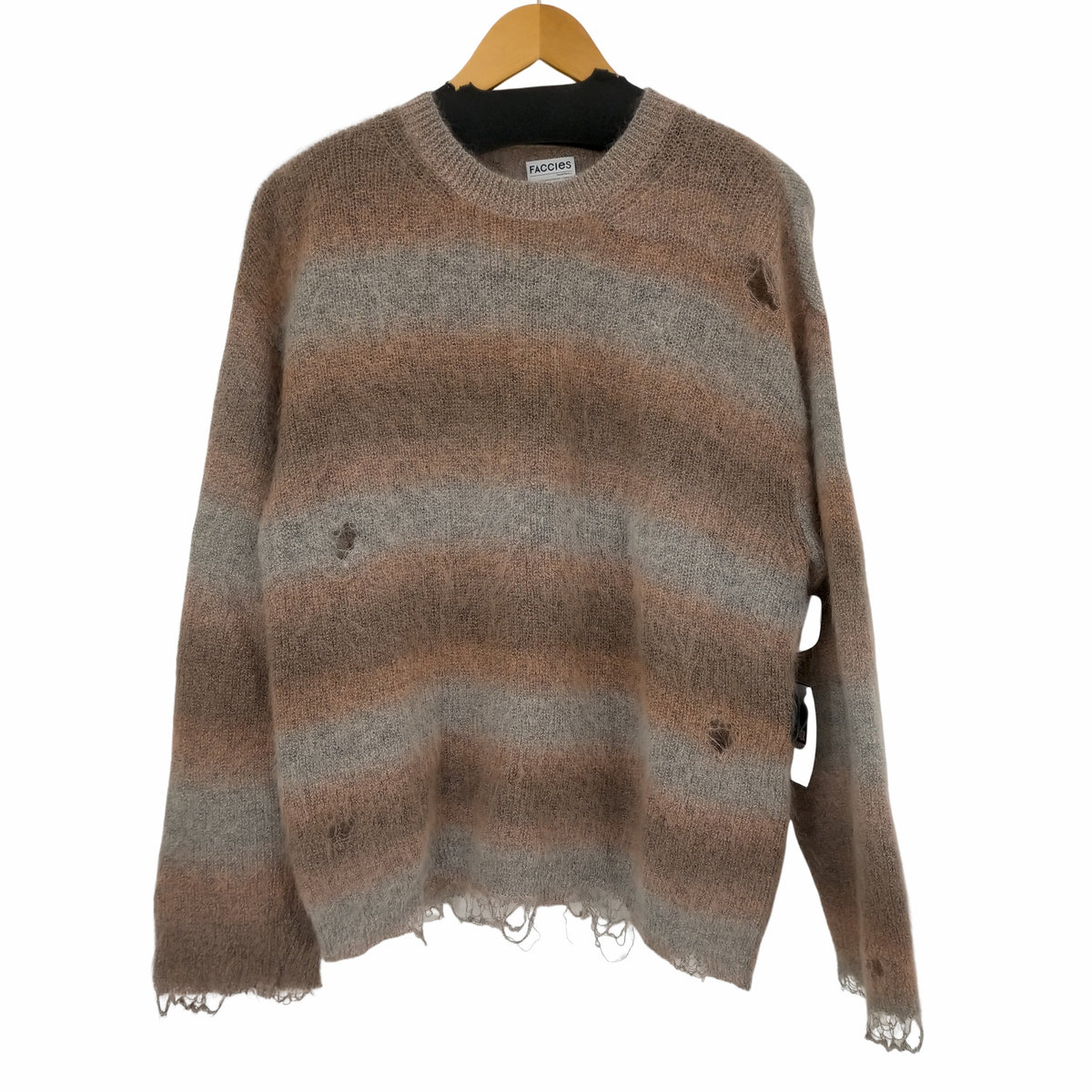 ファッチーズ FACCIES GRADATION DAMAGE KNIT メンズ JPN：1