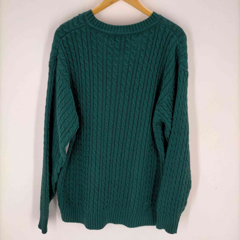 ランズエンド LANDS END 90S 香港製 Vネック コットンニット メンズ JPN:L