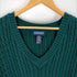 ランズエンド LANDS END 90S 香港製 Vネック コットンニット メンズ JPN:L