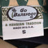 ゴーベアフット GO BareFoot USA製 総柄 アロハシャツ メンズ S