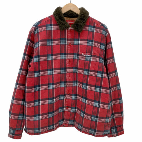 シュプリーム Supreme FAUX FUR COLLAR FLANNEL SHIRT メンズ JPN:M