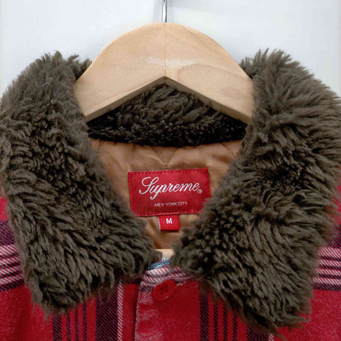 シュプリーム Supreme FAUX FUR COLLAR FLANNEL SHIRT メンズ JPN:M