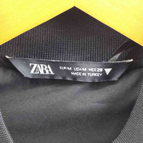 ザラ ZARA SATIN EFFECT CROP BOMBER サテン クロップド ボンバージャケット レディース JPN:M