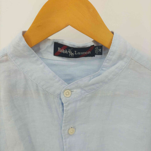 ラルフローレン RALPH LAUREN リネン混バンドカラーシャツ メンズ JPN:M