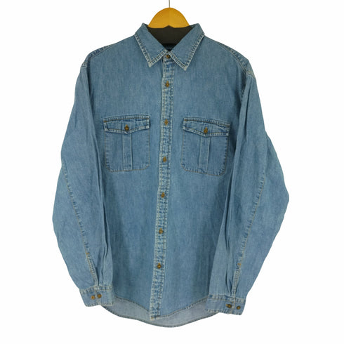 ギャップ Gap 01AW メタルボタン デニムシャツ メンズ M