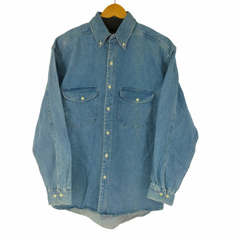 ギャップ Gap USA製 OLD GAP 紺タグ BD デニムシャツ メンズ S