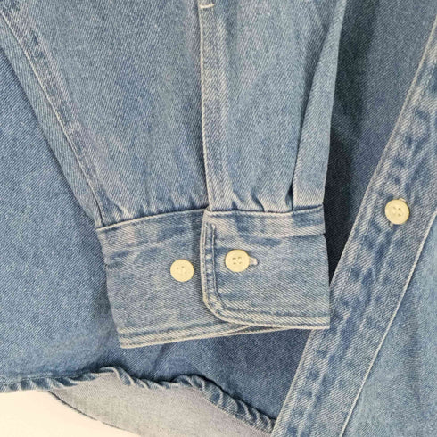 ギャップ Gap USA製 OLD GAP 紺タグ BD デニムシャツ メンズ S