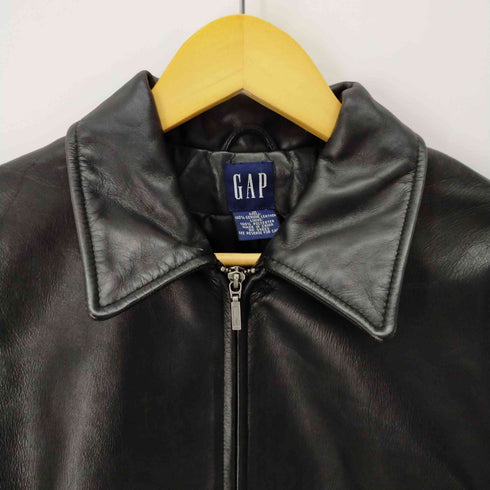 ギャップ Gap OLD GAP ジップアップ レザージャケット メンズ M