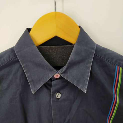 ピーエスポールスミス PS Paul Smith SPORTS STRIPE LINE SHIRT スポーツストライプシャツ メンズ JPN:S