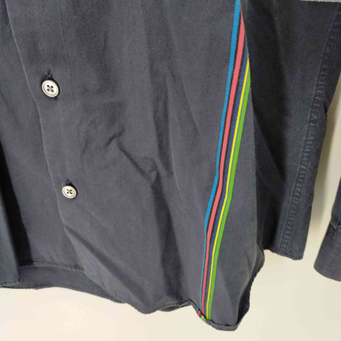 ピーエスポールスミス PS Paul Smith SPORTS STRIPE LINE SHIRT スポーツストライプシャツ メンズ JPN:S