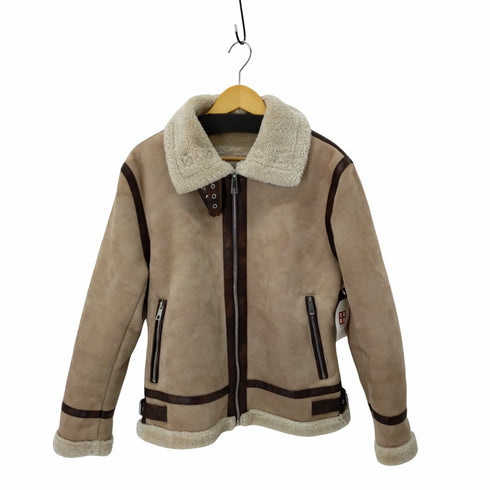 ザラ ZARA ダブルフェイスムートンジャケット メンズ import:S