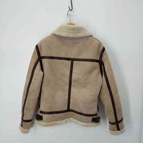 ザラ ZARA ダブルフェイスムートンジャケット メンズ import:S
