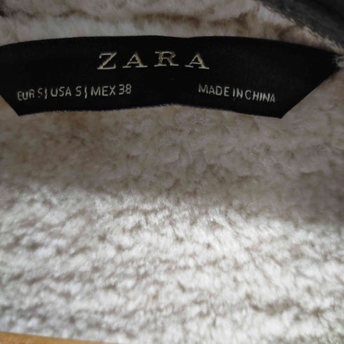 ザラ ZARA ダブルフェイスムートンジャケット メンズ import:S