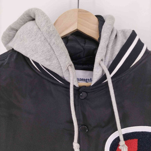 シュプリーム Supreme 18AW Hooded Satin Varsity Jacket メンズ import:M