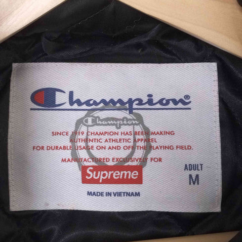 シュプリーム Supreme 18AW Hooded Satin Varsity Jacket メンズ import:M
