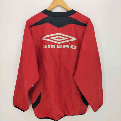 アンブロ UMBRO 90S ロゴ プリント ナイロン プルオーバー ジャケット メンズ O