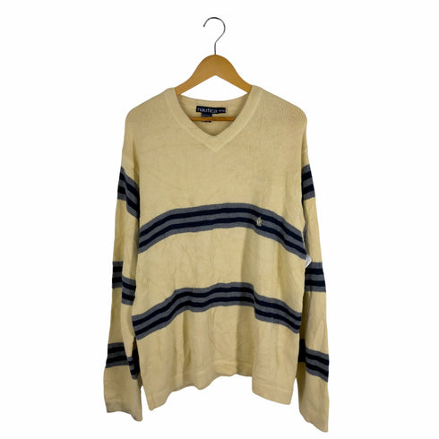ノーティカ NAUTICA Vネックコットンニット メンズ JPN:XL