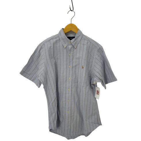 ラルフローレン RALPH LAUREN CLASSIC FIT ロゴ刺繍ストライプシャツ メンズ import:M