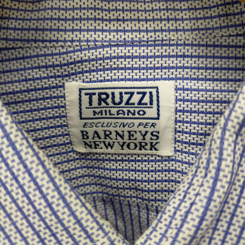 バーニーズニューヨーク BARNEYS NEWYORK TRUZZI ストライプシャツ メンズ 41
