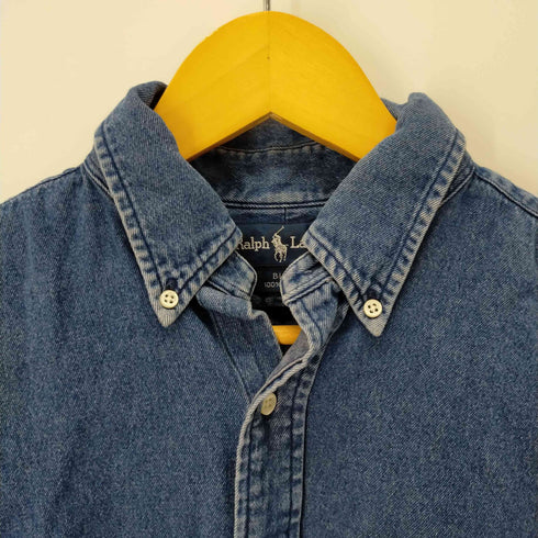 ラルフローレン RALPH LAUREN BLAKE スモールポニー刺繍BDデニムシャツ メンズ import:M