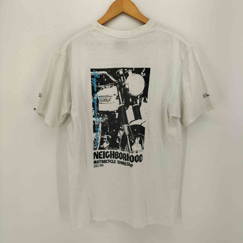 ネイバーフッド NEIGHBORHOOD MOTORCYCLE WORKSHOP バイクプリント Tシャツ メンズ JPN:L