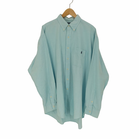 ラルフローレン RALPH LAUREN BIG SHIRT ポニー刺繍 ボタンダウン L/S シャツ メンズ import:L