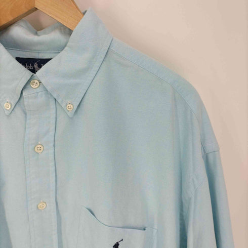 ラルフローレン RALPH LAUREN BIG SHIRT ポニー刺繍 ボタンダウン L/S シャツ メンズ import:L
