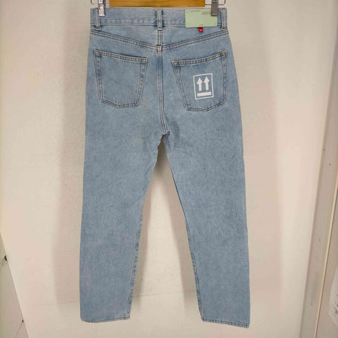 オフホワイト OFF-WHITE ジップデザインリメイクデニムパンツ メンズ US:28-29
