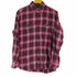 サンローランパリ SAINT LAURENT PARIS 16SS シープレザー切替 スタッズ カットオフチェックネルシャツ メンズ import:M