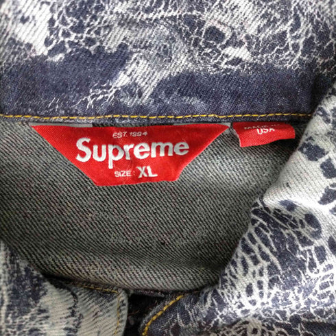 シュプリーム Supreme crackle denime trucker USA製 メンズ import:XL