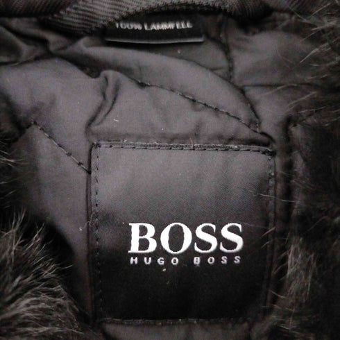ヒューゴボス HUGO BOSS 襟ファー ライダースジャケット メンズ 40