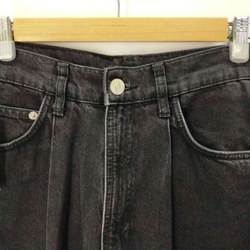 ザラ ZARA タックデニム バルーンパンツ レディース EUR:34
