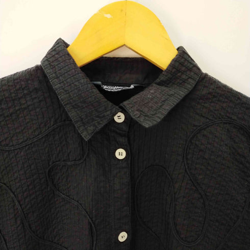 ヤッコマリカルド YACCO MARICARD 総ピンタック ロングスリーブシャツ レディース JPN:2