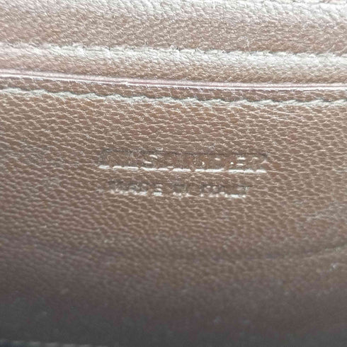 ジルサンダー JIL SANDER レザーキャンバス BOXショルダーバック レディース