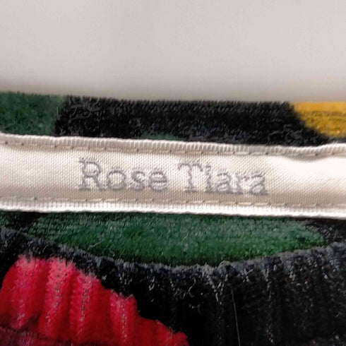 - ROSE TIARA 花柄ベロアスカート レディース 38
