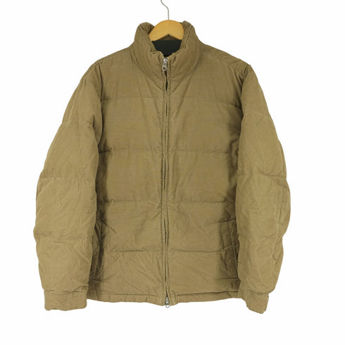 エディーバウアー Eddie Bauer 筆記体ロゴ コーデュロイダウンジャケット メンズ import:M