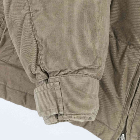 エディーバウアー Eddie Bauer 筆記体ロゴ コーデュロイダウンジャケット メンズ import:M