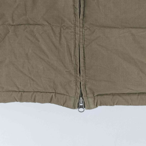 エディーバウアー Eddie Bauer 筆記体ロゴ コーデュロイダウンジャケット メンズ import:M