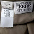 ジャンフランコフェレ GIANFRANCO FERRE STUDIO イタリア製 シルク 紺 リネン タイト スカート レディース 36