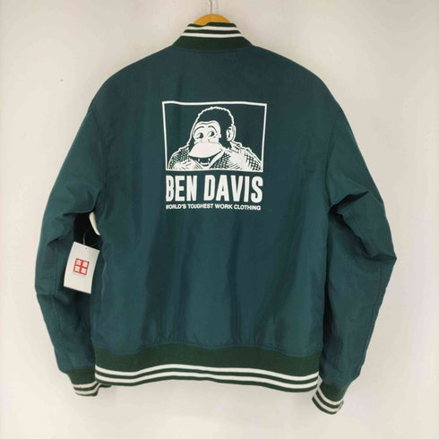 ベンデイビス BEN DAVIS バックロゴプリント ジップアップブルゾン メンズ M