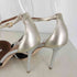 マローンスリアーズ Malone Souliers Zola Metallic Leather And Suede ゾーラ メタリック レザーアンドスウェードサンダル レディース 37 1/2