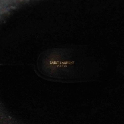サンローランパリ SAINT LAURENT PARIS Rubber Crystal Rain Boots ストーン付き ロングレインブーツ レディース 40