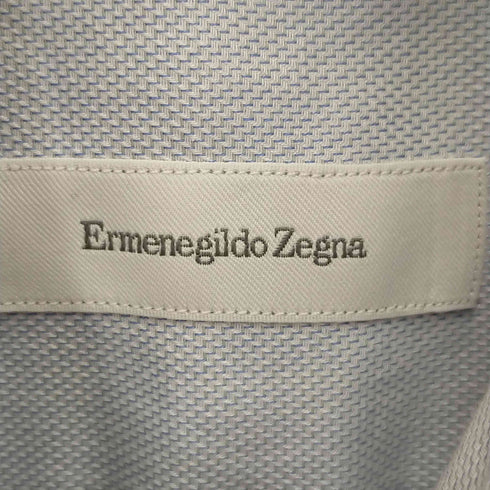 エルメネジルドゼニア ERMENEGILDO ZEGNA マチありBD半袖シャツ ボタンダウン メンズ 38/15