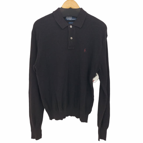 ポロバイラルフローレン Polo by RALPH LAUREN ポニー刺繍ロングスリーブポロシャツ メンズ import:M