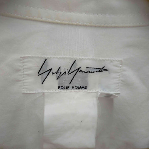 ヨウジヤマモトプールオム Yohji Yamamoto POUR HOMME オープンカラーシャツ メンズ 3